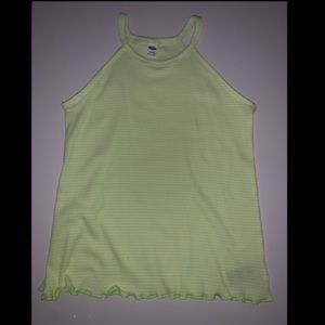 Old navy striped lime green tank top